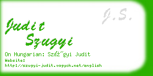 judit szugyi business card